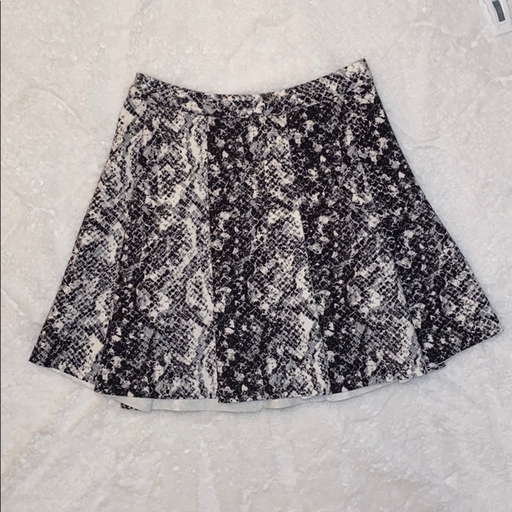 Abercrombie Snakeskin Pleated Skirt